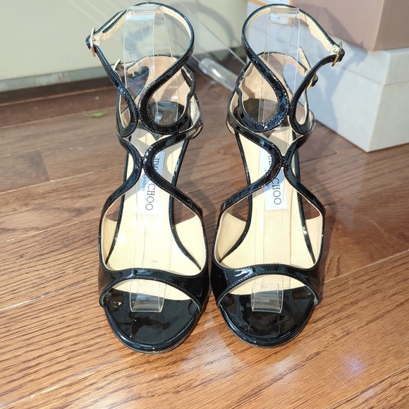 Jimmy Choo Ivette 90 Patent Sandal - Picture 2 of 6